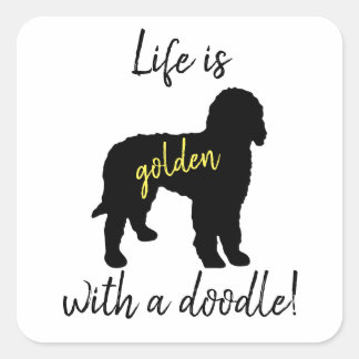 La Vie Est Dorée Avec Un Stickers Doodé
