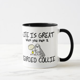 La vie est grande tasse barbue de colley