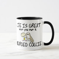 La vie est grande tasse barbue de colley (le faon)