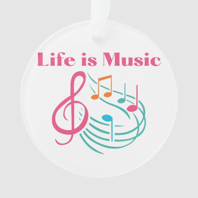 La vie est la musique sur un (devant)