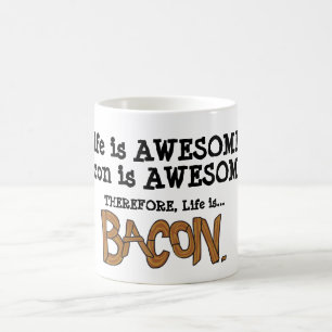 La vie est lard. Tasse de café