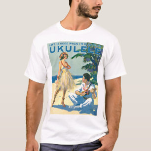 La vie est le T-shirt court léger de la douille