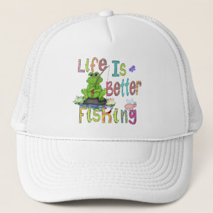 La vie est meilleur casquette de base-ball de pêch