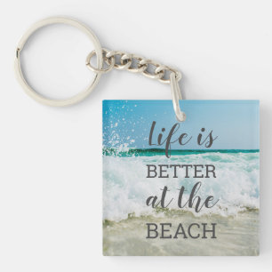 La vie est meilleure à la plage Photo Typography