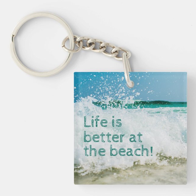La Vie Est Meilleure À La Vague De Plage Qui S'Écr (Devant)