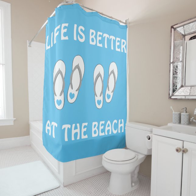 La vie est meilleure au rideau en douche de (En situation)
