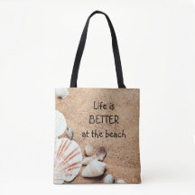 La vie est meilleure au sac à dos de plage