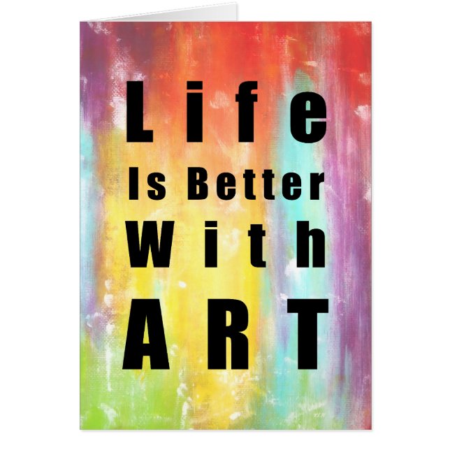 La vie est meilleure avec l'art (Devant)