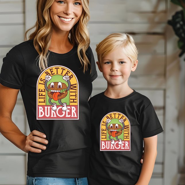 La vie est meilleure avec le T-shirt Burger (Créateur téléchargé)