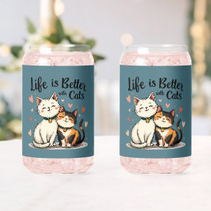 La vie est meilleure avec les chats mignonne Chat 