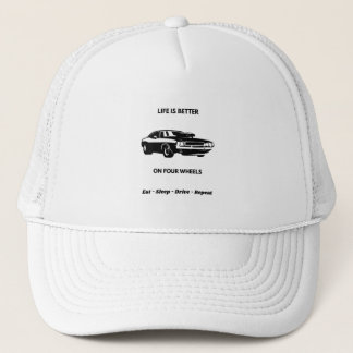 La vie est meilleure avec quatre roues Casquette