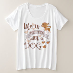 La vie est meilleure avec un chien citation drôle 