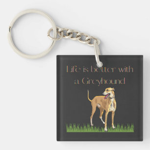 "La vie est meilleure avec un greyhound" porte - c
