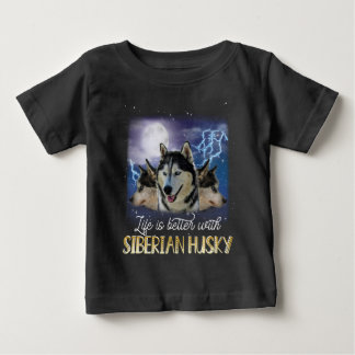 La Vie Est Meilleure Avec Un T-shirt Husky Sibérie