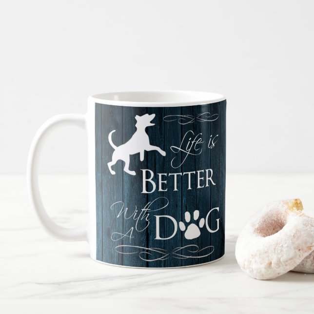 La vie est meilleure avec une tasse de café de chi (Avec donut)