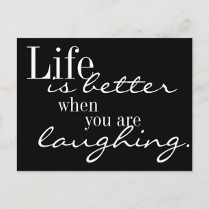 La vie est meilleure carte postale