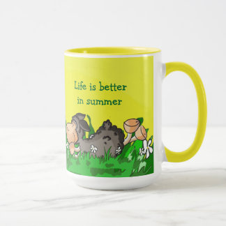 La vie est meilleure dans la tasse d'été