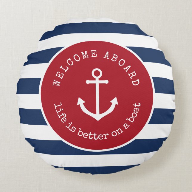 La vie est meilleure sur un bateau coussin (Devant)