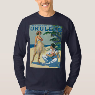 La vie est T-shirt foncé de la douille des bons