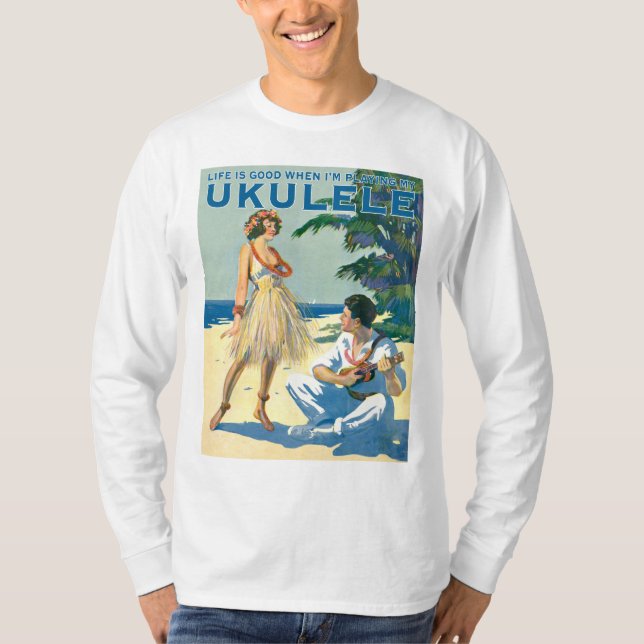 La vie est T-shirt léger de la douille des bons (Devant)