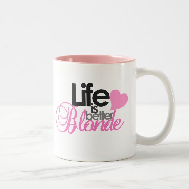 La vie est tasse mieux blonde (Droit)