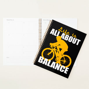 La vie est tout sur l'équilibre Cyclisme Motivatio