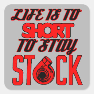 La vie est trop courte pour rester Sticker stock