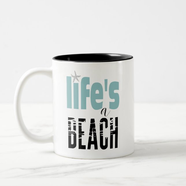 La vie est un café de plage Mug (Gauche)