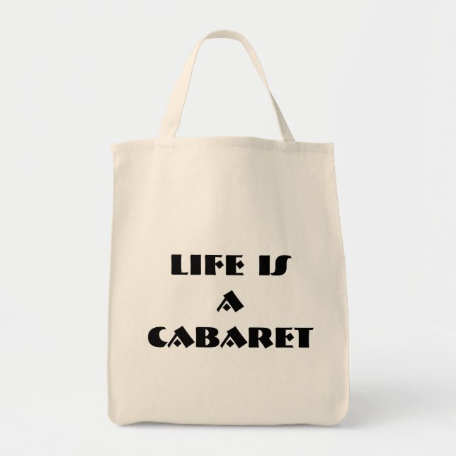 La vie est un sac organique de cabaret (Devant)