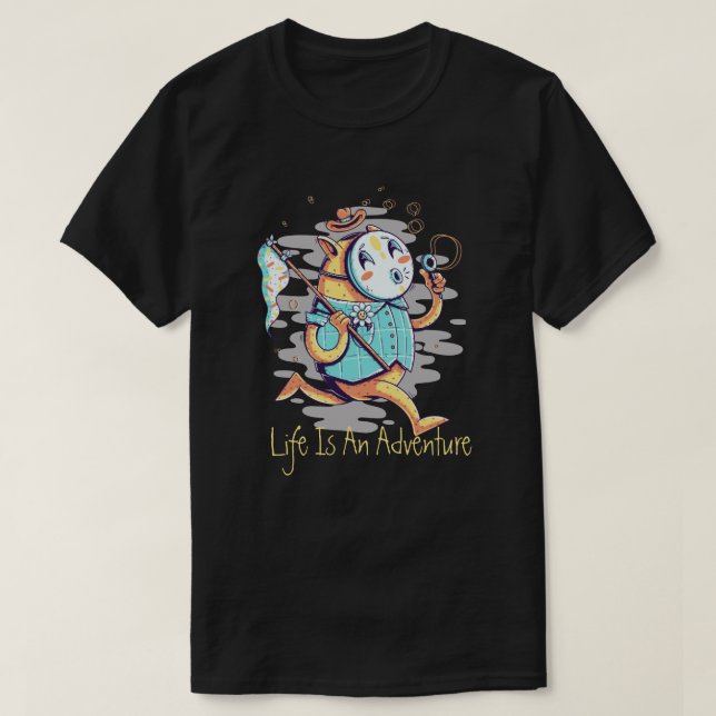 La Vie Est Un T-Shirt D'Aventure (Design devant)