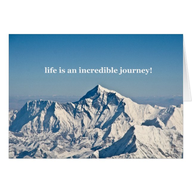 la vie est un voyage incroyable (Devant horizontal)