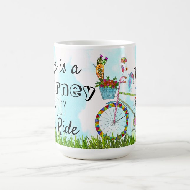 La vie est un voyage Profitez du tour Mug (Centre)
