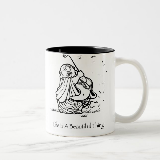 La vie est une belle tasse de café de Bouddha de (Droit)