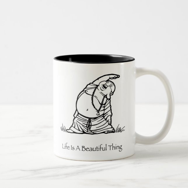 La vie est une belle tasse de café de Bouddha de (Droit)