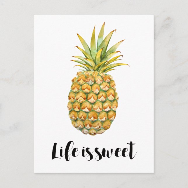 La vie est une carte postale d'ananas (Devant)