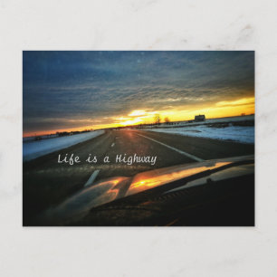 La vie est une carte postale routière