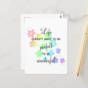 La vie n'a pas besoin d'être une carte postale arc
