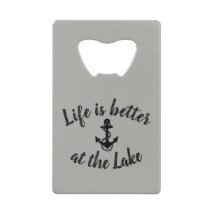 LA VIE nautique EST MEILLEURE AU LAC   Carte de cr