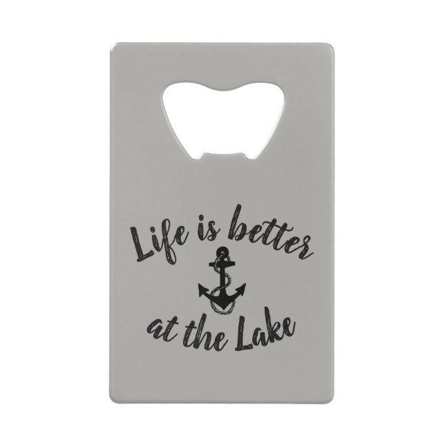 LA VIE nautique EST MEILLEURE AU LAC | Carte de cr (Devant)