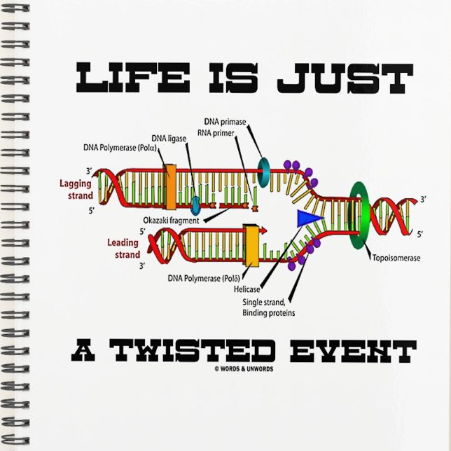 La Vie N'Est Qu'Un Humour De Réplication De L'ADN  (Planner featuring DNA replication for anyone who believes that life is just a twisted event)