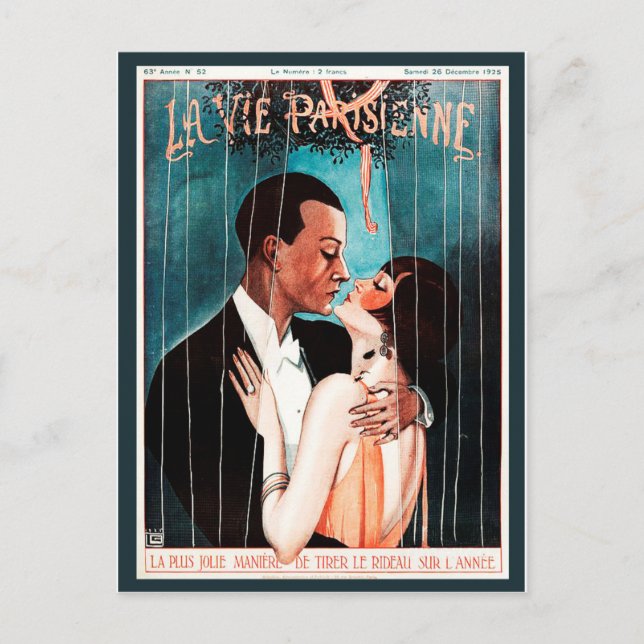 La Vie Parisienne - Carte postale de la fête (Devant)