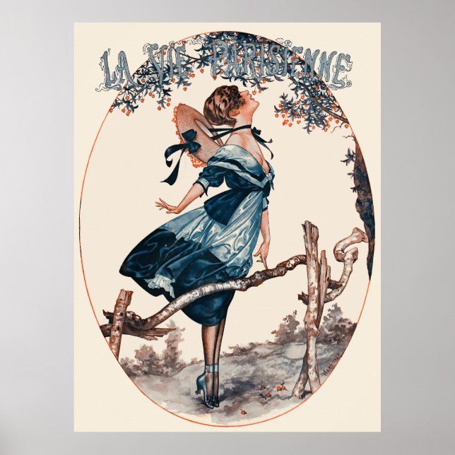 La Vie Parisienne - La jolie maraudeuse. Les ceris Poster (Vorne)