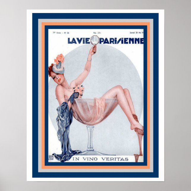 La Vie Parsienne Party Girl Poster 16 x 20 (Vorne)