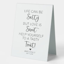La vie peut être salée, mais l'amour est signe dou