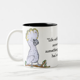 "La vie sans café" Cockatoo Mug