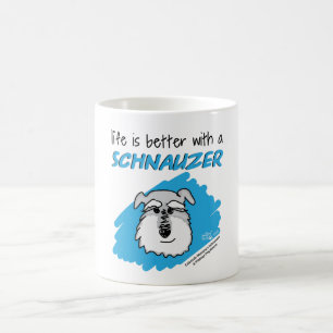 La vie… Schnauzer - tasse blanche