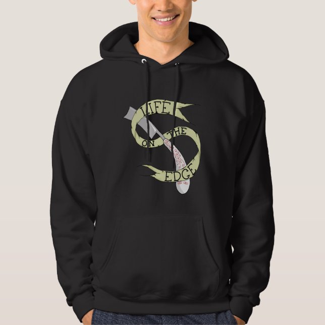La vie sur le sweat - shirt à capuche de rasoir de (Devant)