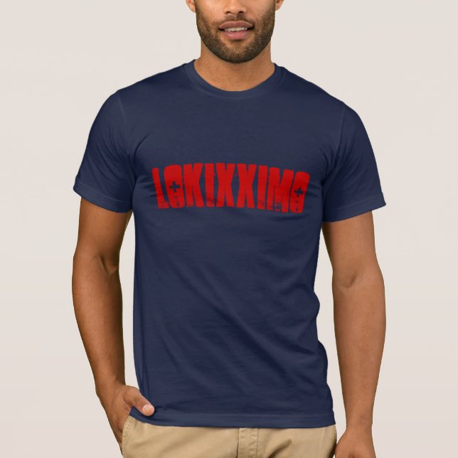 La vie" T-shirt rêveur "rouge de Lokixximo (Devant)