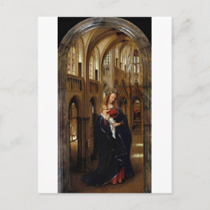 La Vierge dans l'Eglise par Jan Van Eyck Carte pos