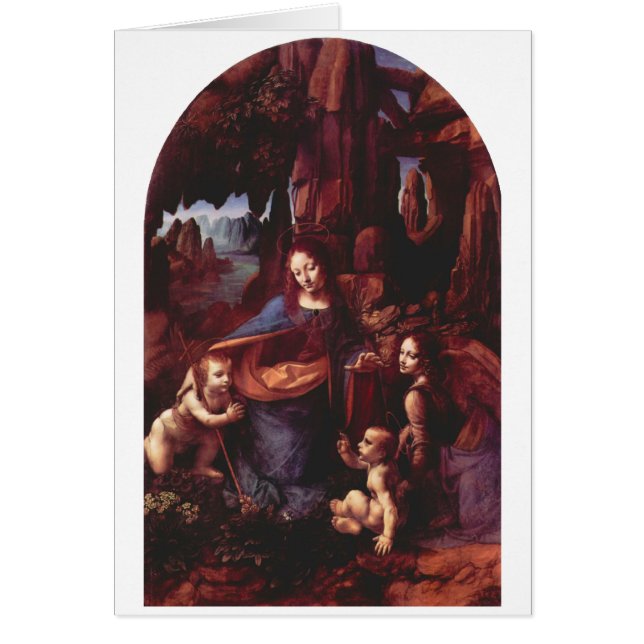 La Vierge des Rochers de Léonard de Vinci (Devant)